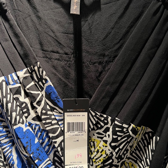 BCBG Max Azria Silk Geometric Dress - Picture 7 of 10